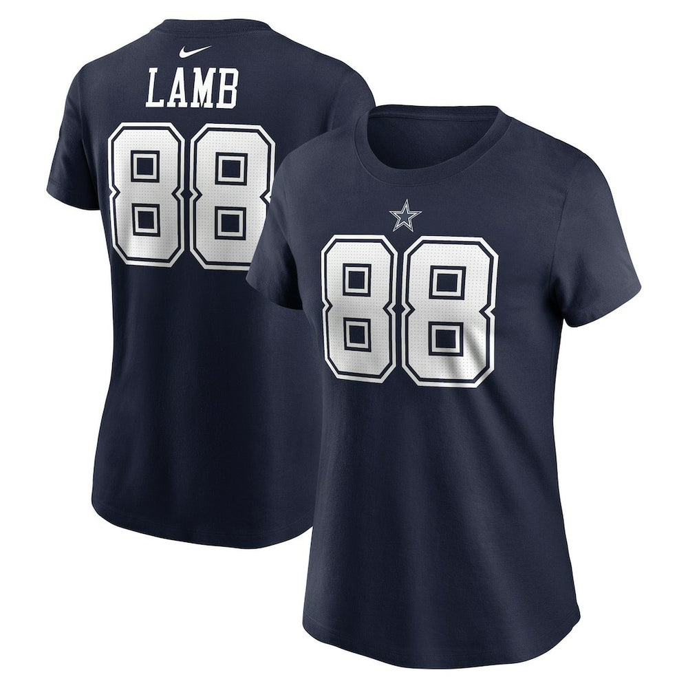 CeeDee Lamb  Women's Player Name & Number T-Shirt - Dallas Cowboys