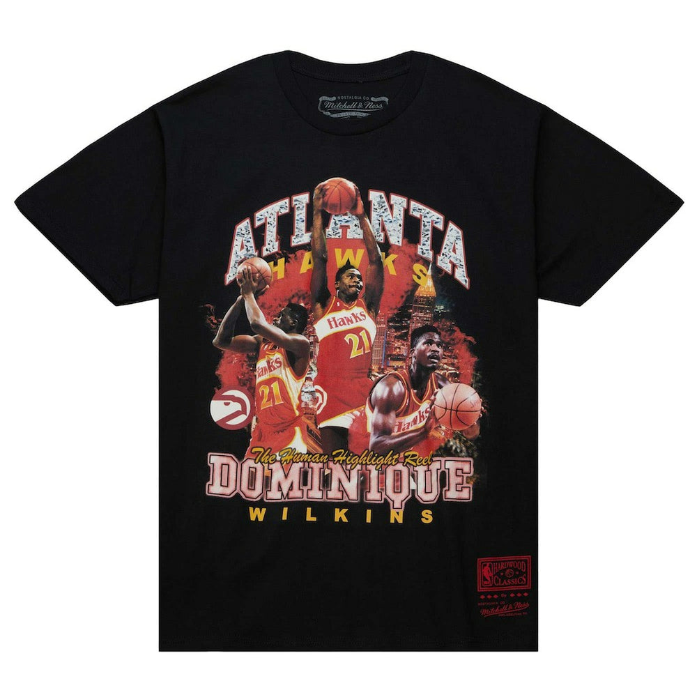 NBA Dominique Wilkins Atlanta Hawks Hardwood Classics Bling Concert Player T-Shirt