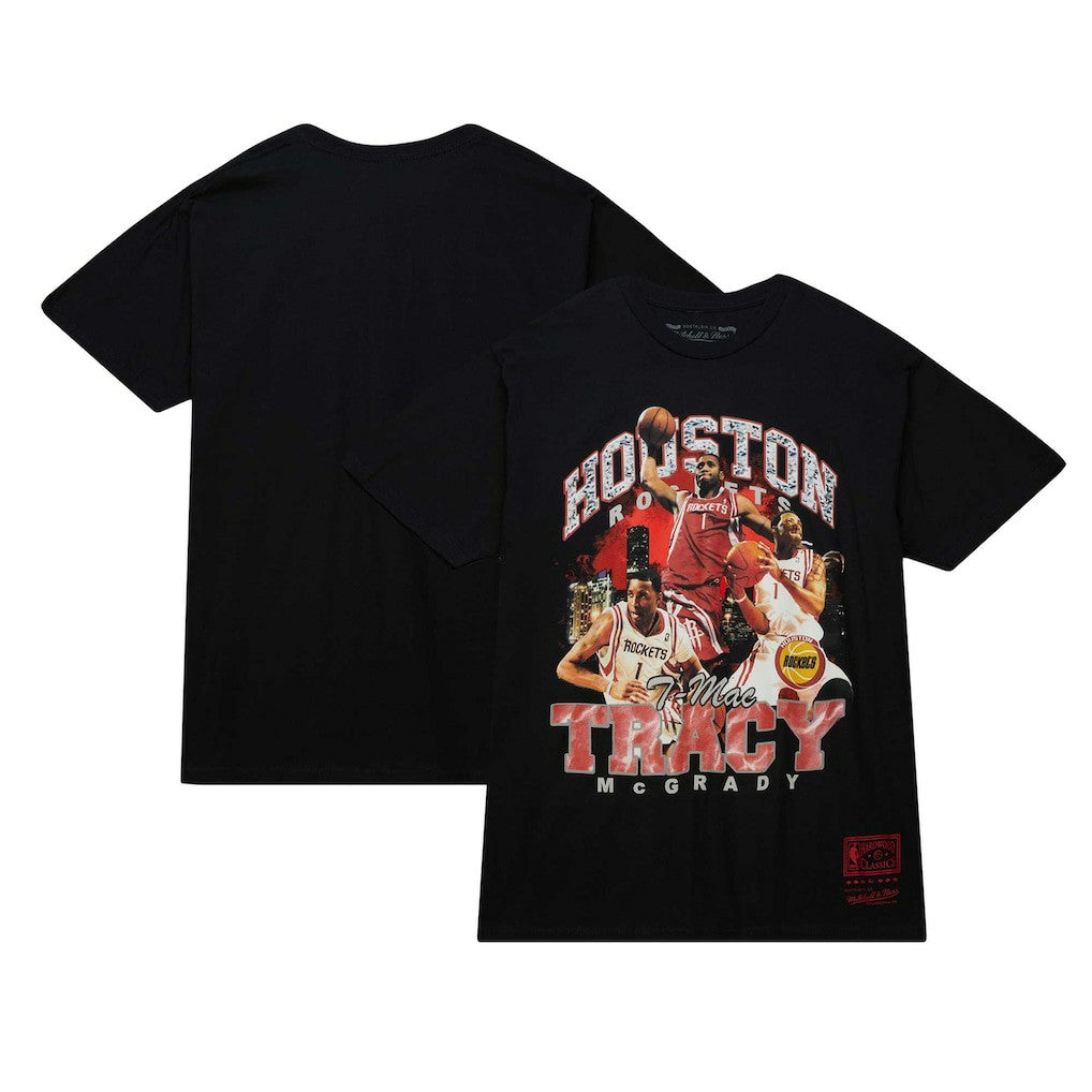 NBA Tracy McGrady Houston Rockets Hardwood Classics Bling Concert Player T-Shirt sale