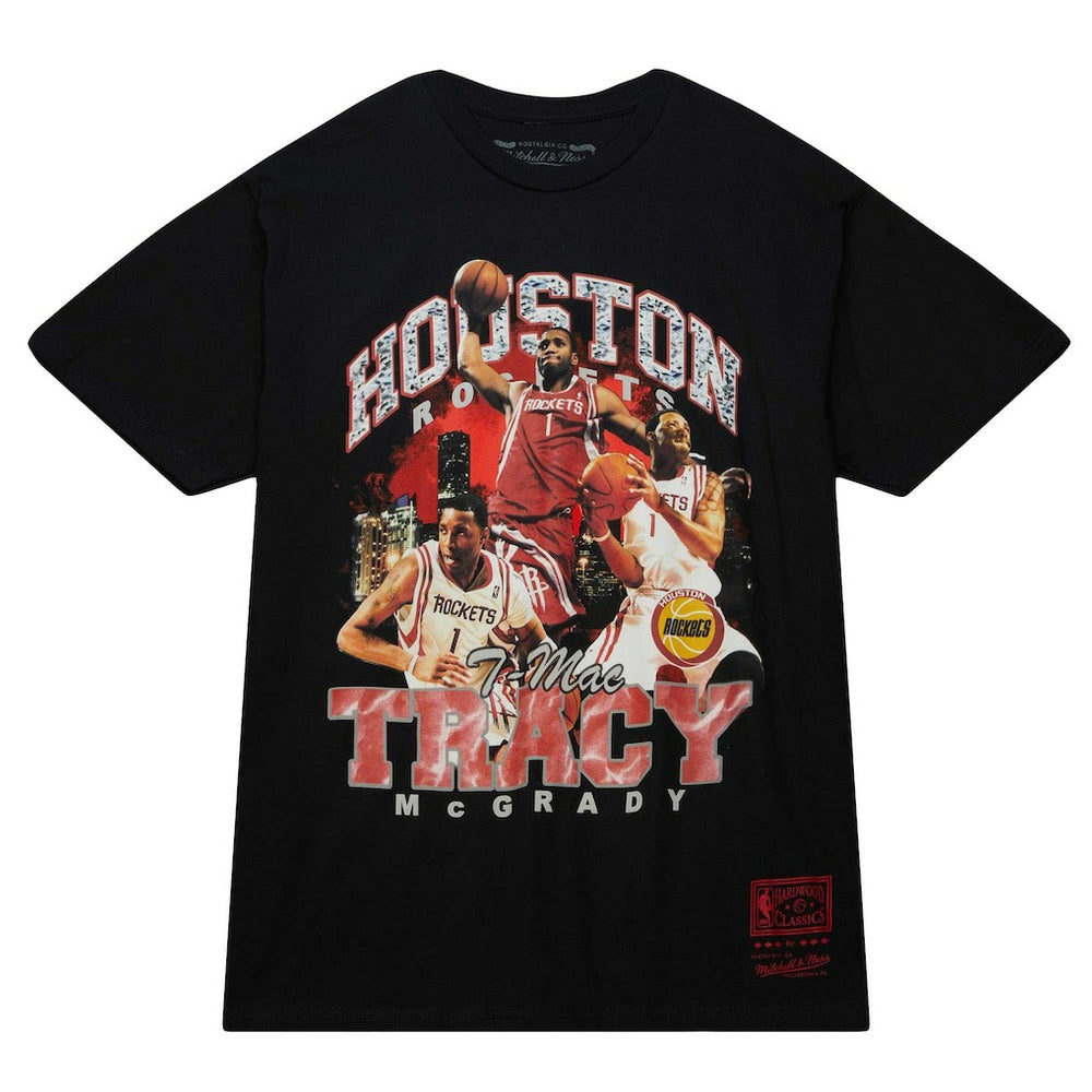 NBA Tracy McGrady Houston Rockets Hardwood Classics Bling Concert Player T-Shirt sale