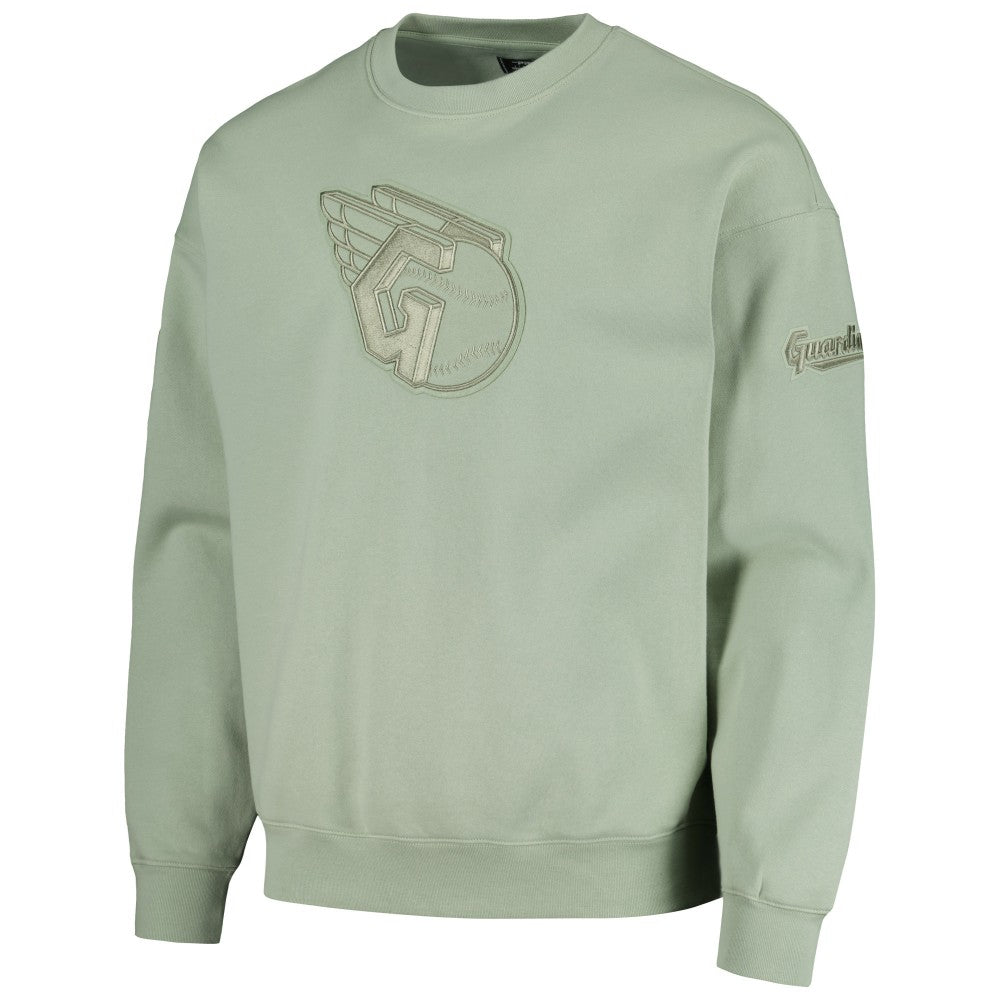 MLB Cleveland Guardians Pro Standard Neutral Drop Shoulder Pullover Sweatshirt