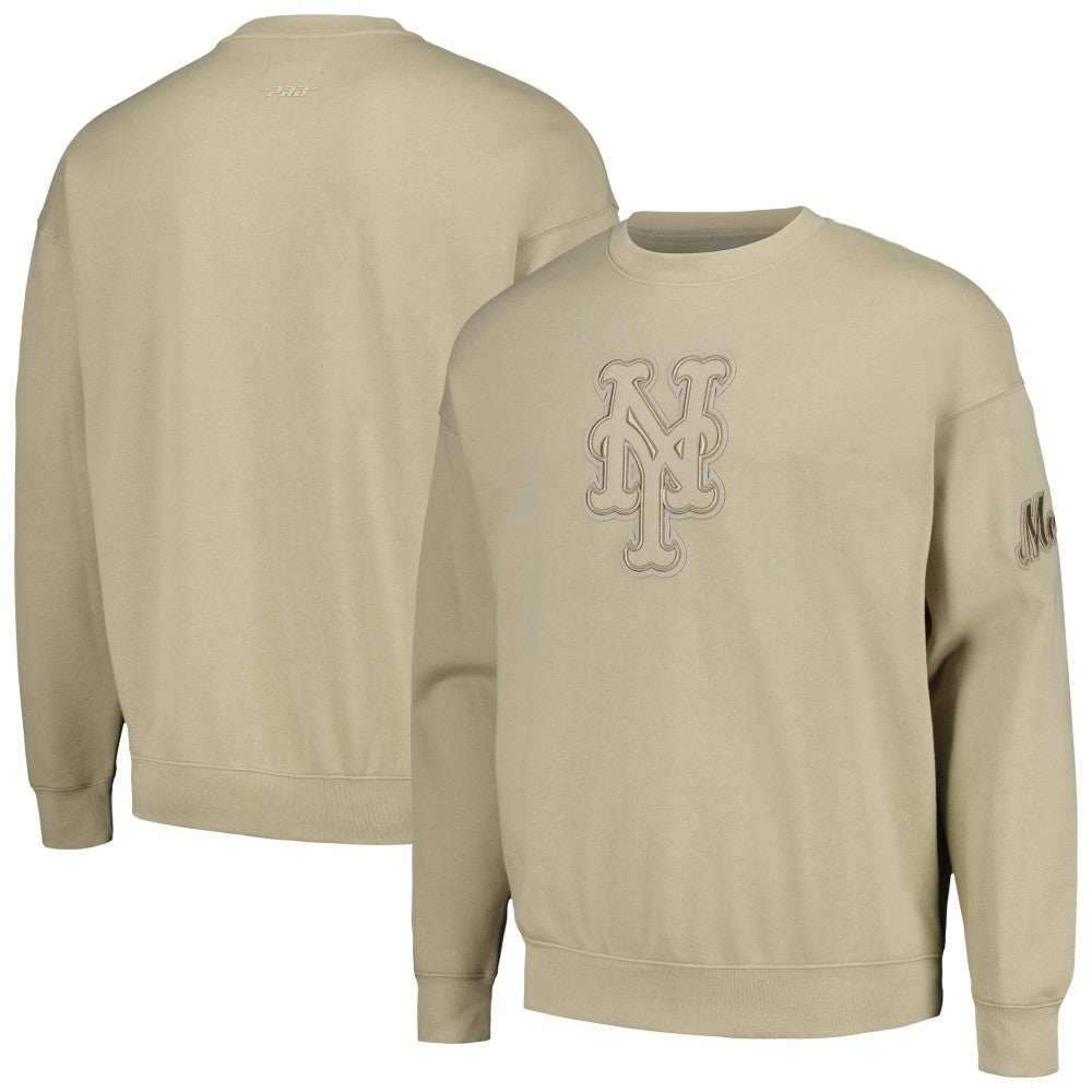 MLB New York Mets Pro Standard Neutral Drop Shoulder Pullover Sweatshirt