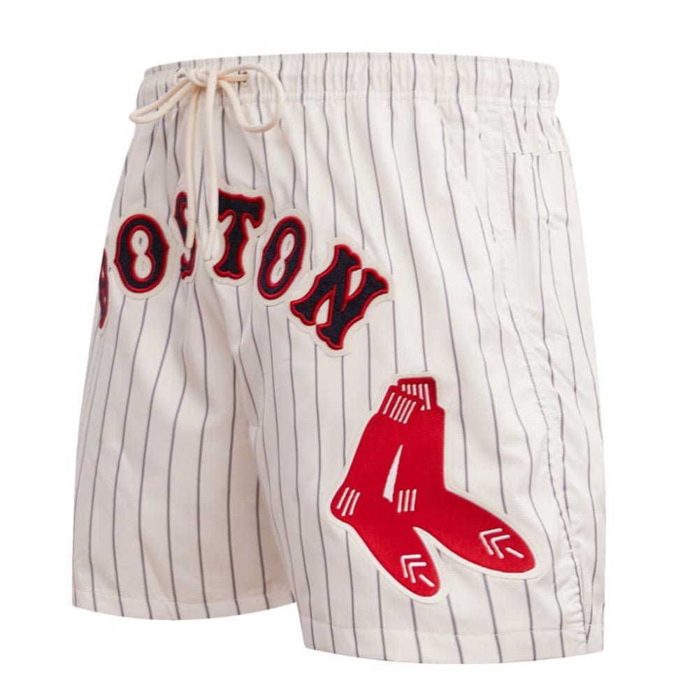 MLB Boston Red Sox Pro Standard Pinstripe Retro Classic Woven Shorts