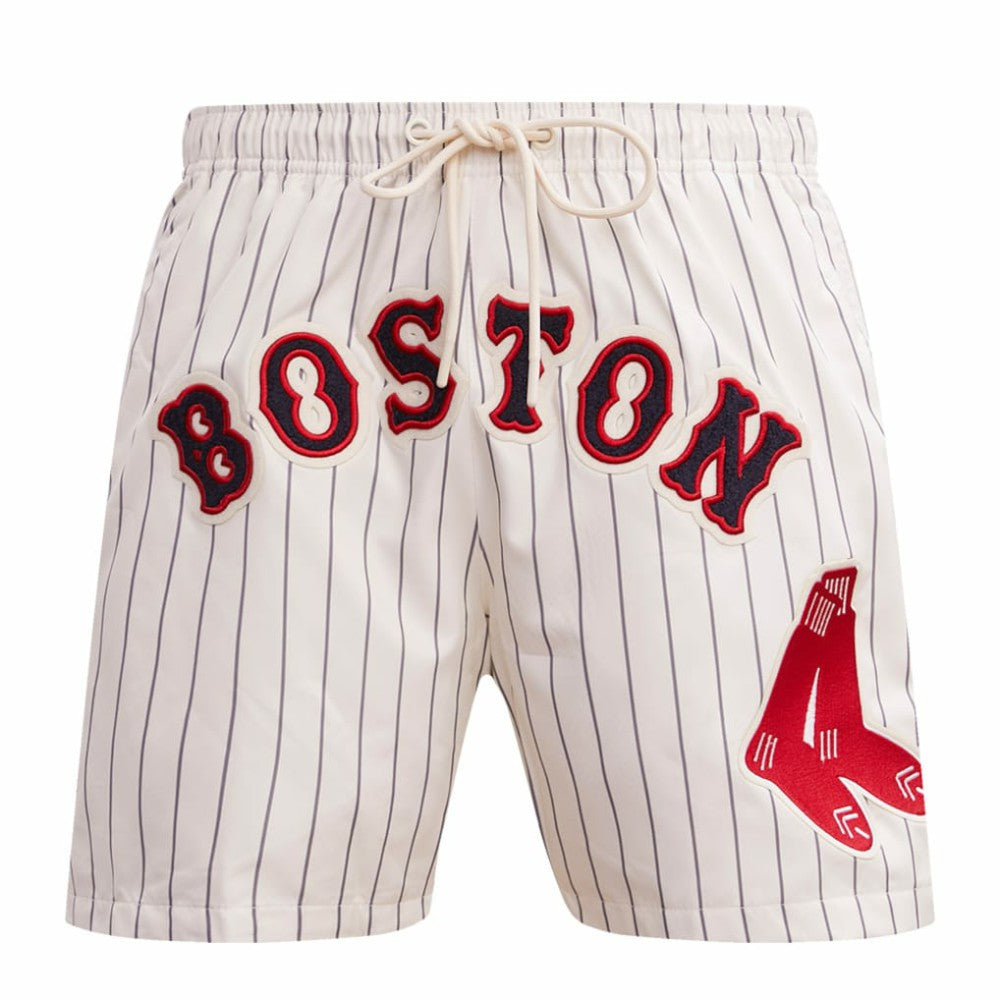 MLB Boston Red Sox Pro Standard Pinstripe Retro Classic Woven Shorts