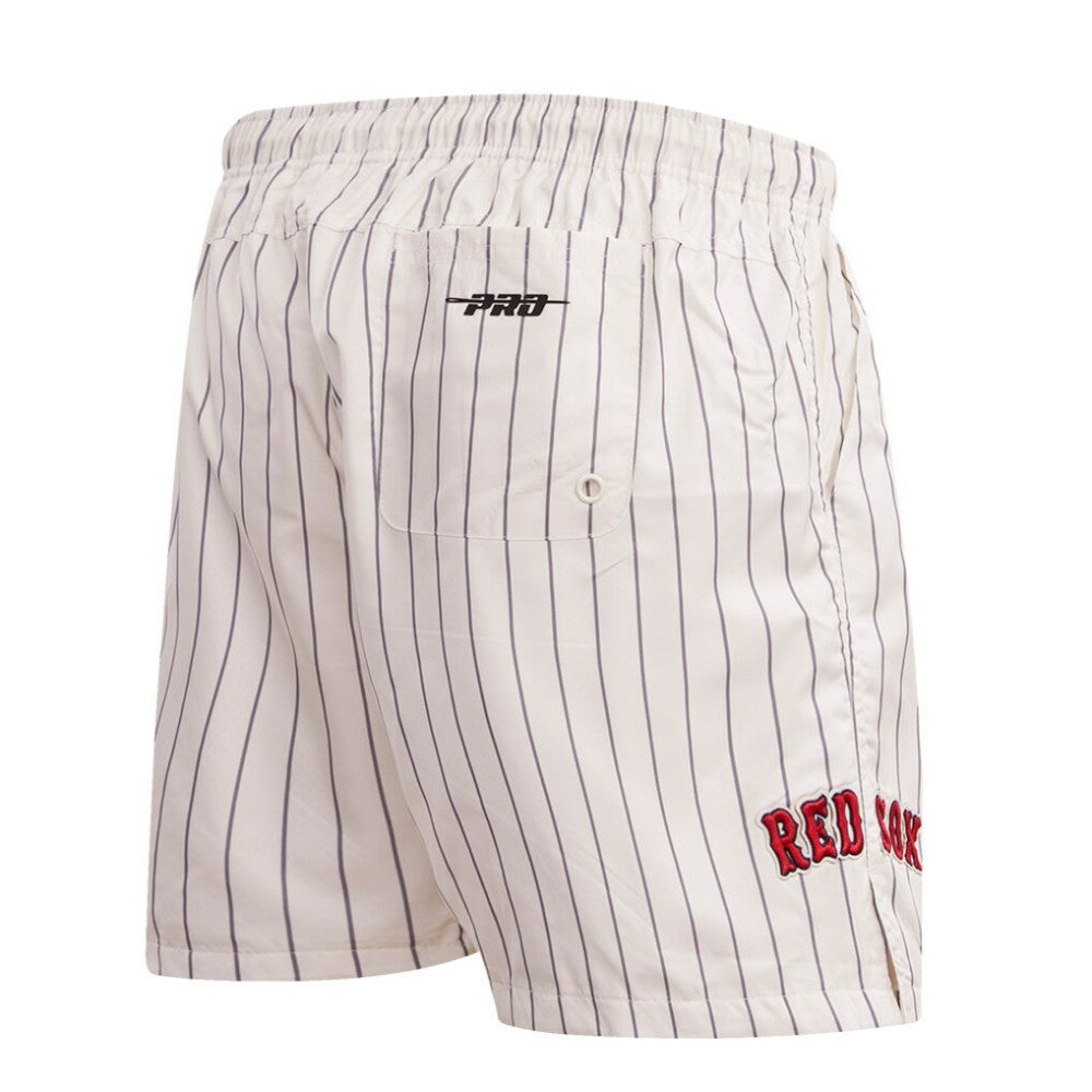 MLB Boston Red Sox Pro Standard Pinstripe Retro Classic Woven Shorts