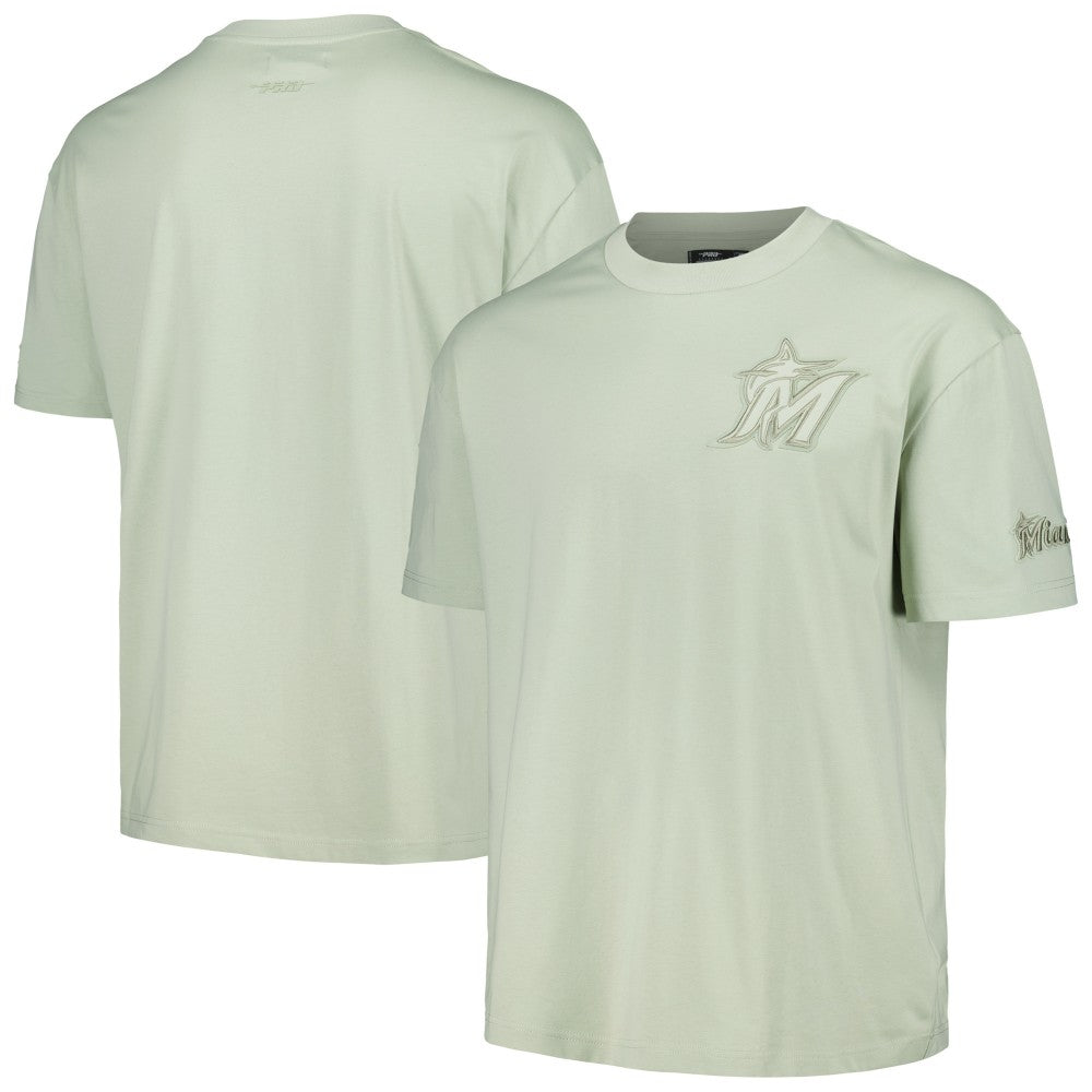 MLB Miami Marlins Pro Standard Oversized Neutral CJ Dropped Shoulders T-Shirt