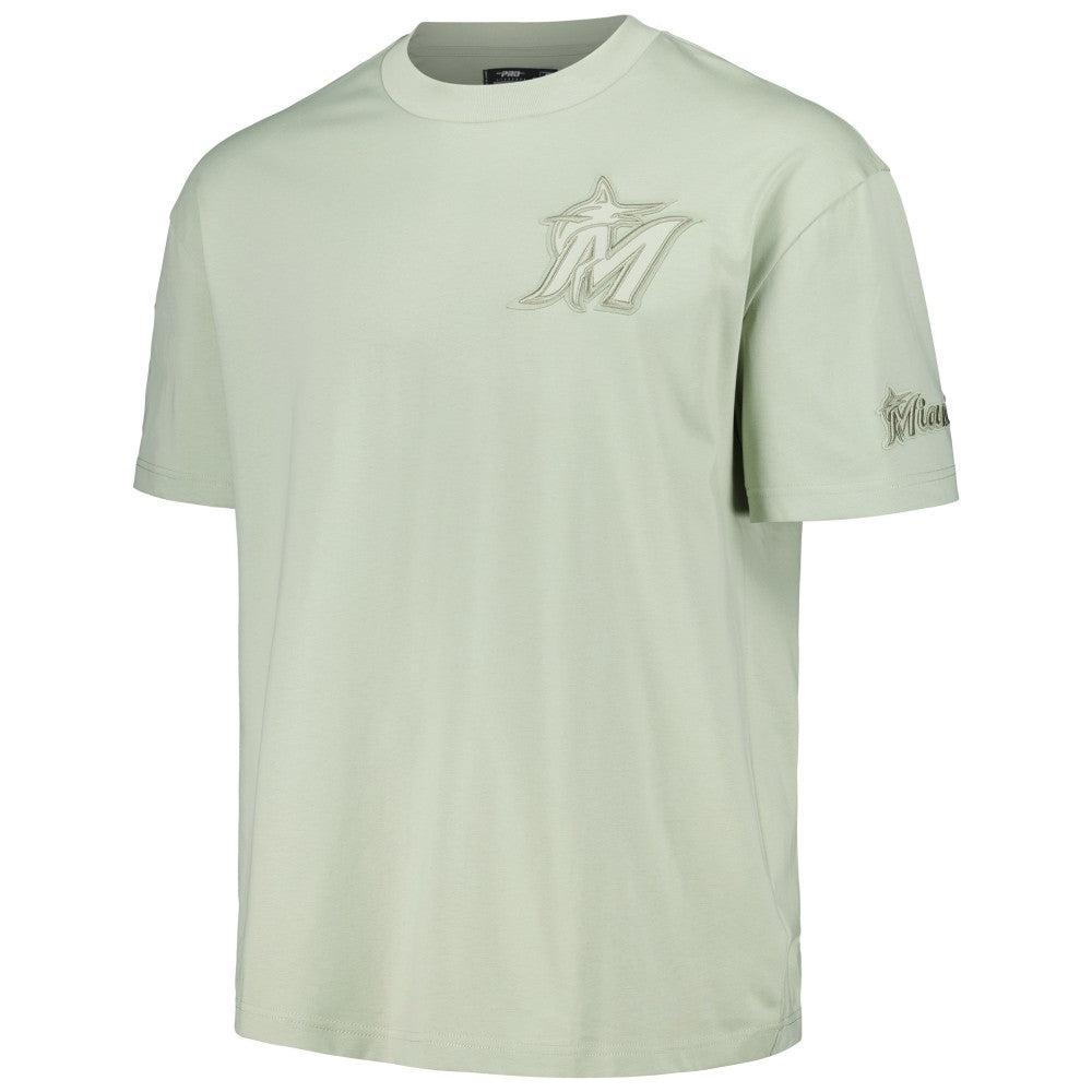 MLB Miami Marlins Pro Standard Oversized Neutral CJ Dropped Shoulders T-Shirt