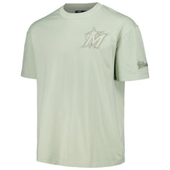 MLB Miami Marlins Pro Standard Oversized Neutral CJ Dropped Shoulders T-Shirt