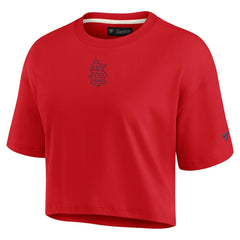MLB St. Louis Cardinals Fanatics Women's Elements Super Soft Boxy Cropped T-Shirt