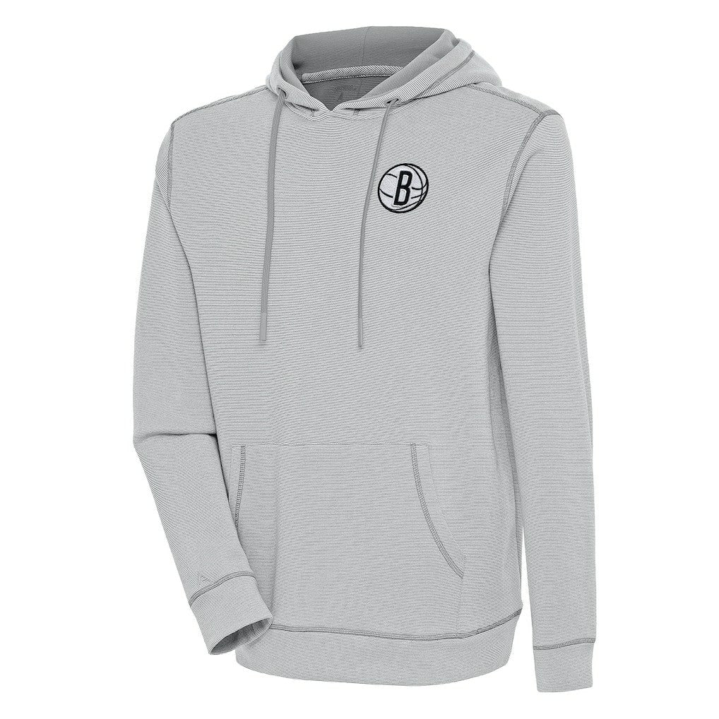 NBA Brooklyn Nets Antigua Axe Bunker Tri-Blend Pullover Hoodie