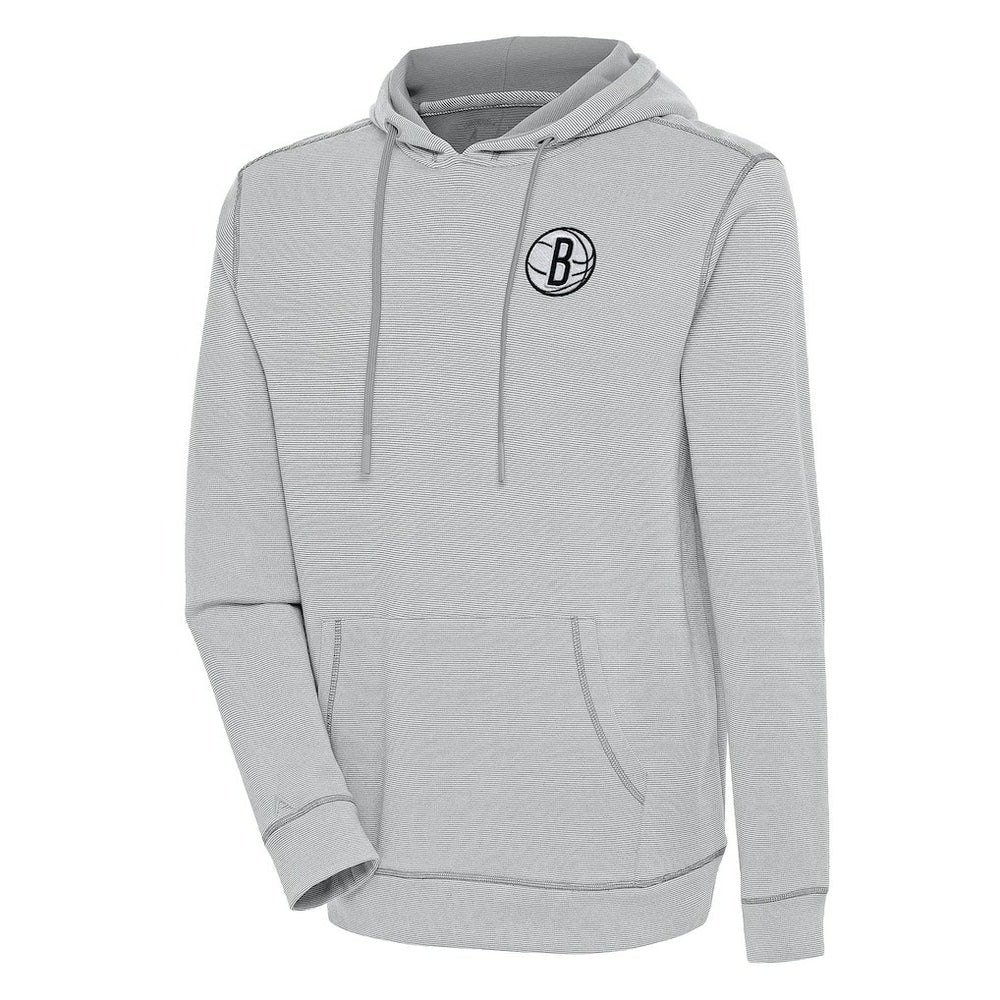 NBA Brooklyn Nets Antigua Axe Bunker Tri-Blend Pullover Hoodie