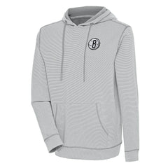 NBA Brooklyn Nets Antigua Axe Bunker Tri-Blend Pullover Hoodie