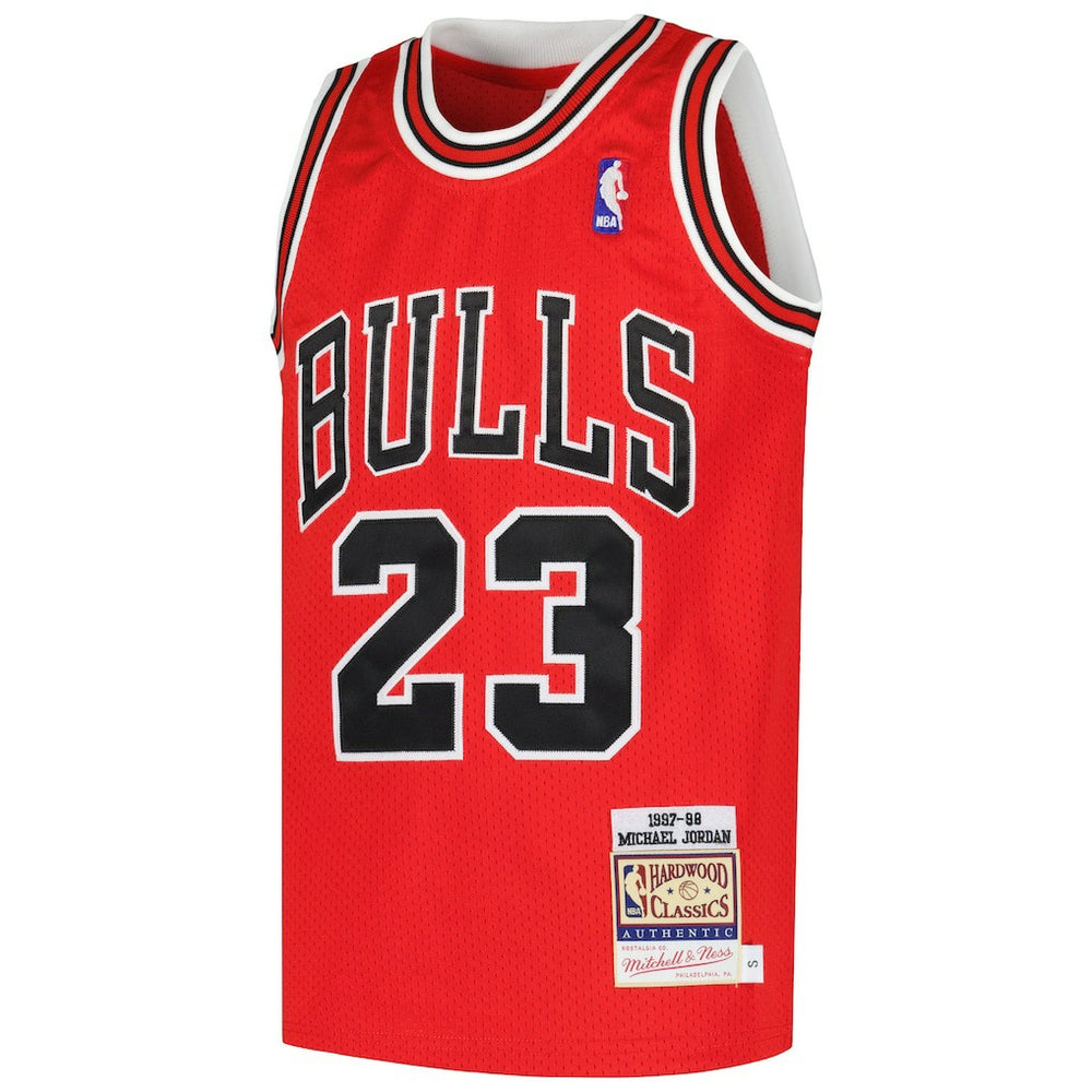 NBA Michael Jordan Chicago Bulls Youth Hardwood Classics 1997/98 Authentic Jersey sale