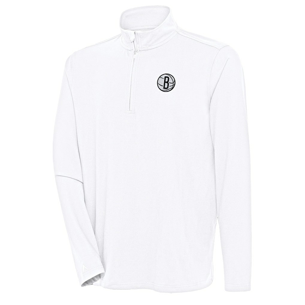 NBA Brooklyn Nets Antigua Hunk Quarter-Zip Pullover Top