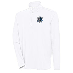 NBA Dallas Mavericks Antigua Hunk Quarter-Zip Pullover Top sale