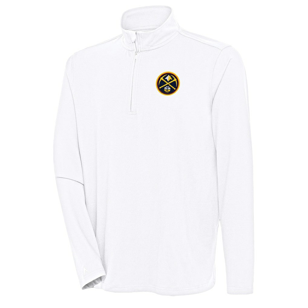 NBA Denver Nuggets Antigua Hunk Quarter-Zip Pullover Top sale