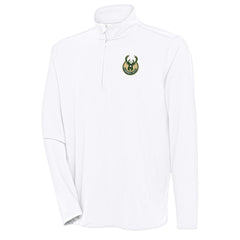 NBA Milwaukee Bucks Antigua Hunk Quarter-Zip Pullover Top
