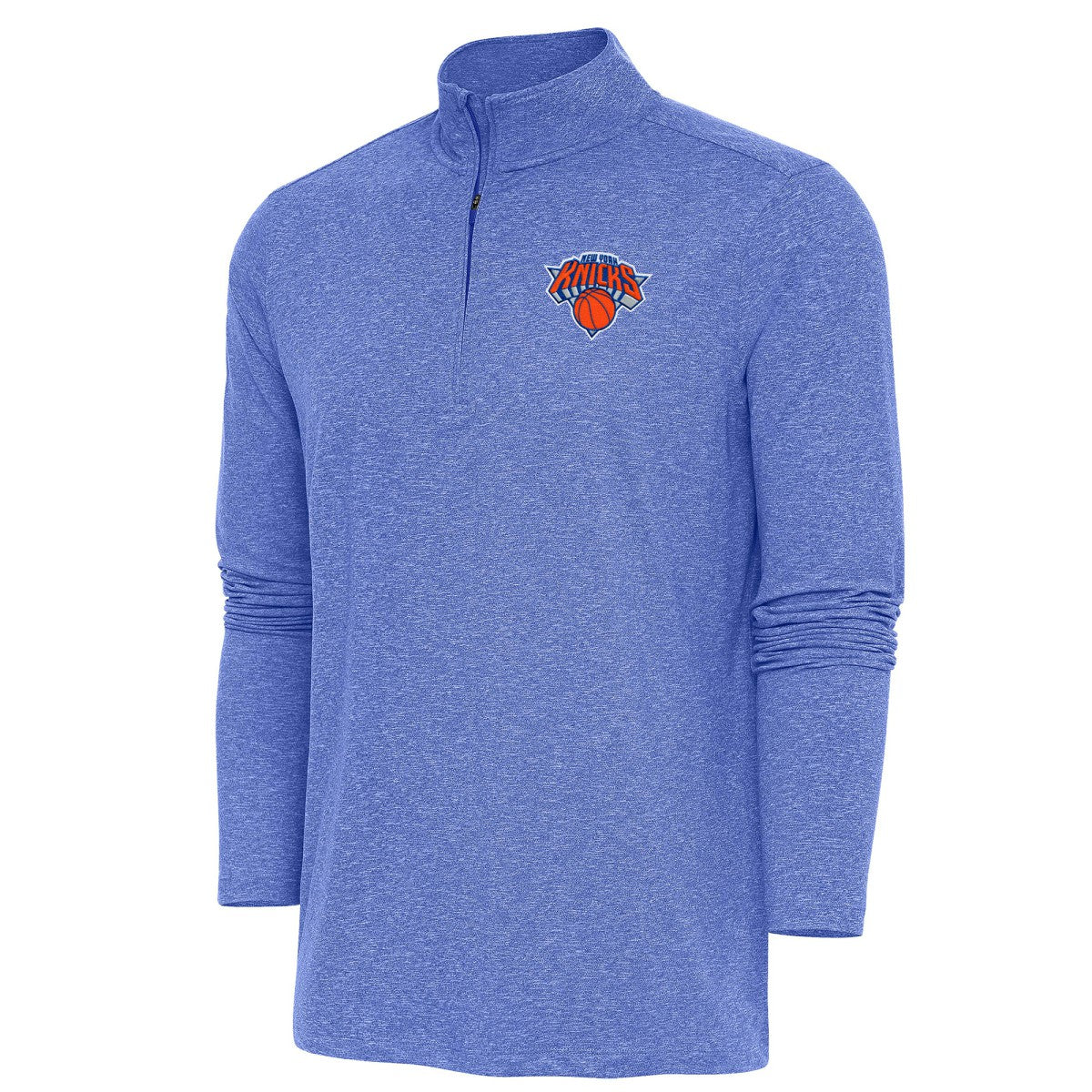 NBA New York Knicks Antigua Hunk Quarter-Zip Pullover Top