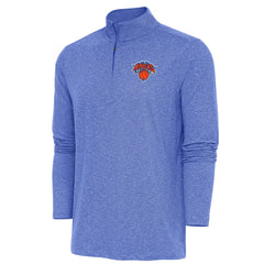 NBA New York Knicks Antigua Hunk Quarter-Zip Pullover Top