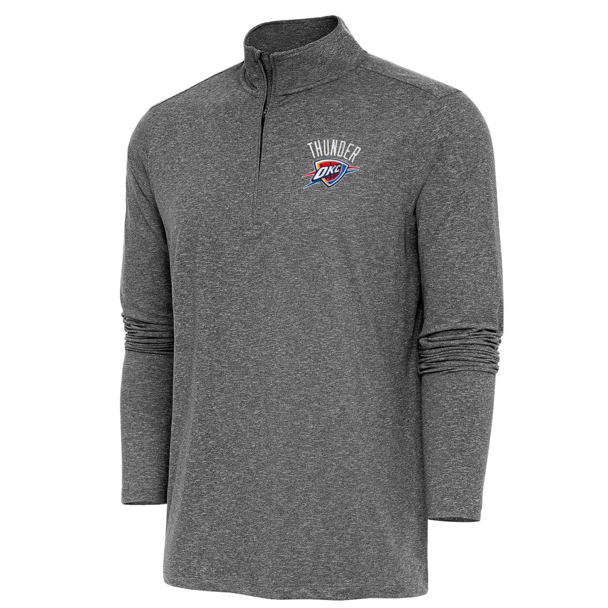 NBA Oklahoma City Thunder Antigua Hunk Quarter-Zip Pullover Top
