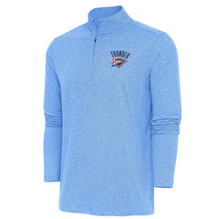 NBA Oklahoma City Thunder Antigua Hunk Quarter-Zip Pullover Top