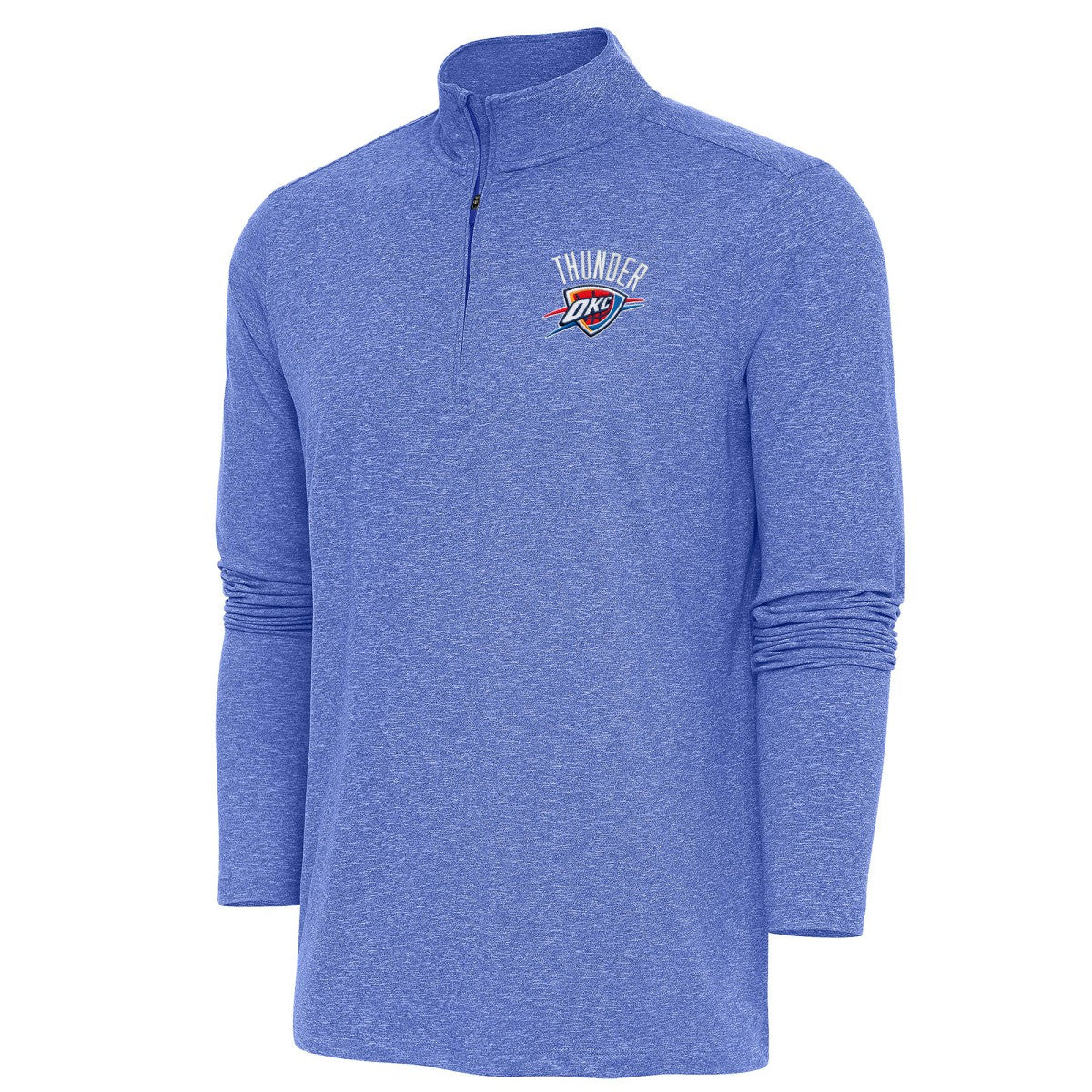 NBA Oklahoma City Thunder Antigua Hunk Quarter-Zip Pullover Top