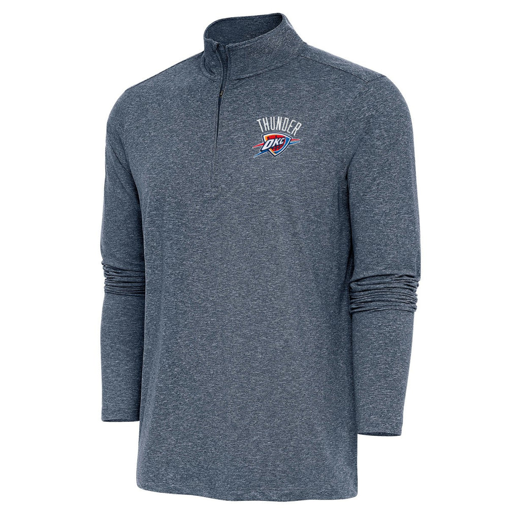 NBA Oklahoma City Thunder Antigua Hunk Quarter-Zip Pullover Top