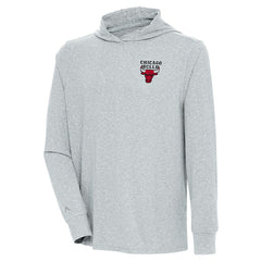 NBA Chicago Bulls Antigua Saga Long Sleeve Hoodie T-Shirt