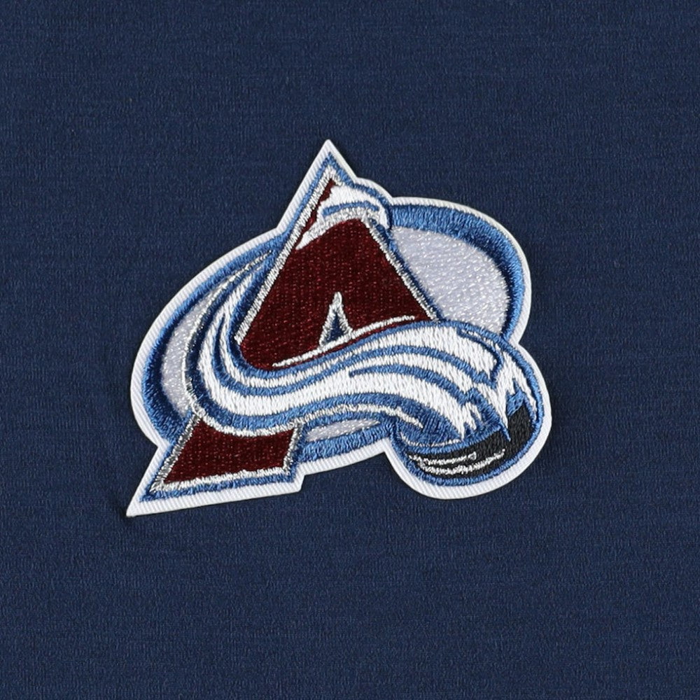 NHL Heather Navy Colorado Avalanche Antigua Spikes Raglan Quarter-Zip Hoodie