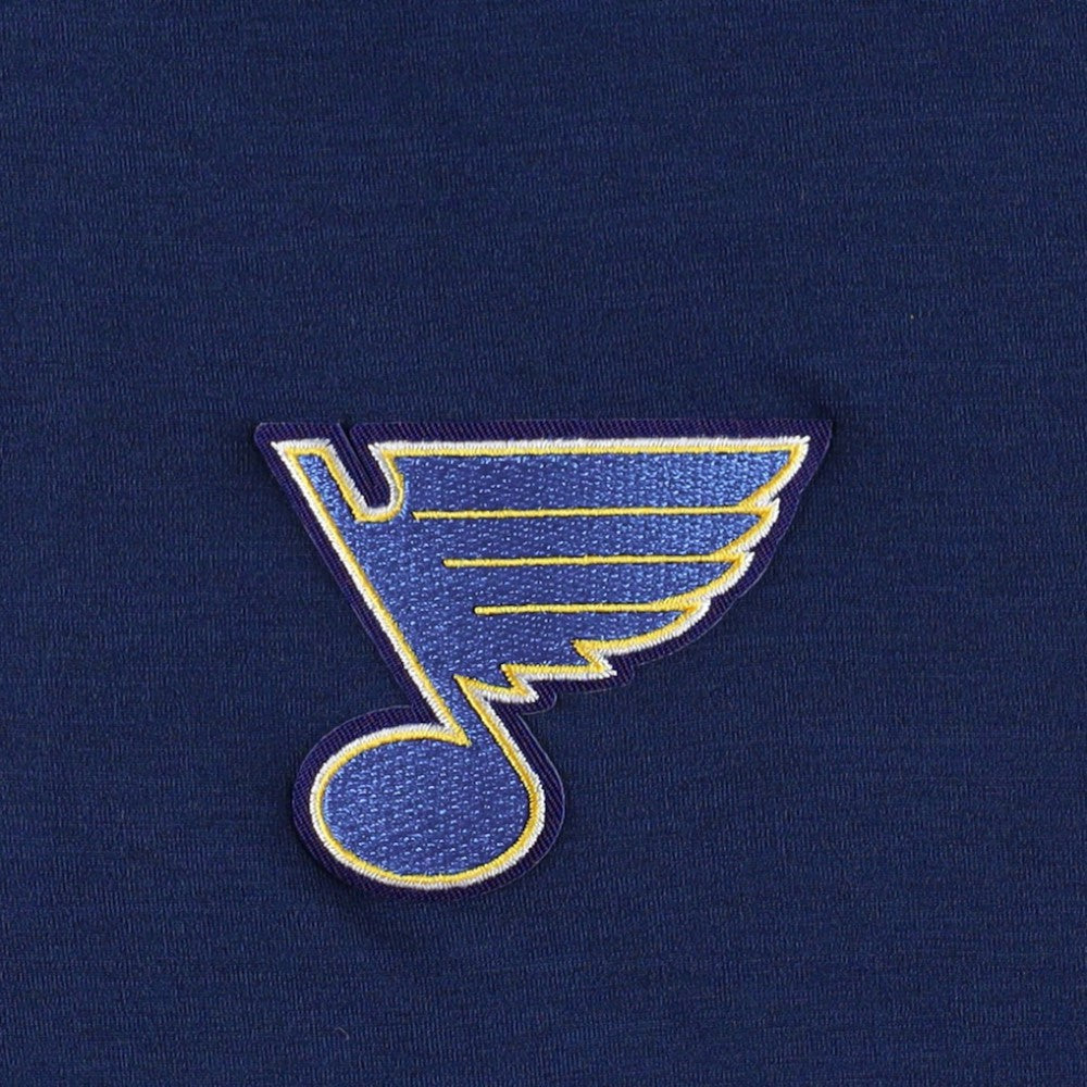 NHL Heather Navy St. Louis Blues Antigua Spikes Raglan Quarter-Zip Hoodie