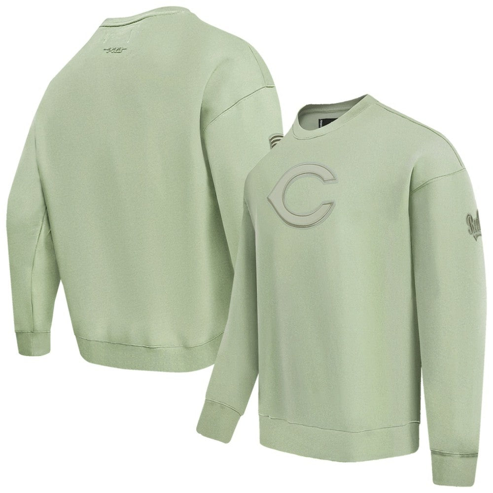 MLB Cincinnati Reds Pro Standard Neutral Drop Shoulder Pullover Sweatshirt