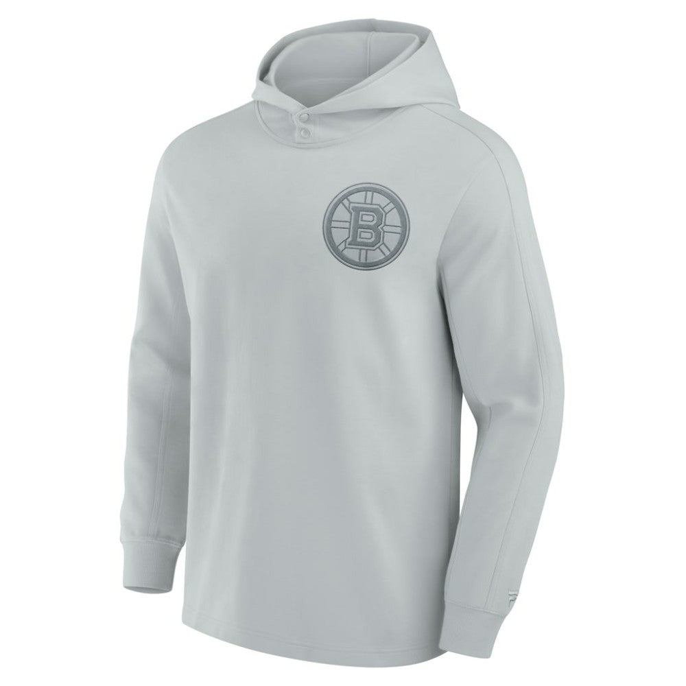 NHL Gray Boston Bruins Fanatics Elements Lightweight Tri-Blend Fleece Hoodie