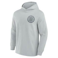 NHL Gray Boston Bruins Fanatics Elements Lightweight Tri-Blend Fleece Hoodie