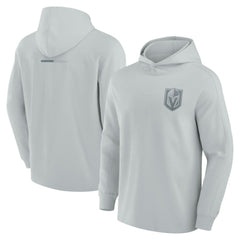NHL Gray Vegas Golden Knights Fanatics Elements Lightweight Tri-Blend Fleece Hoodie