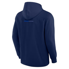 NHL Navy Tampa Bay Lightning Fanatics Elements Lightweight Tri-Blend Fleece Hoodie