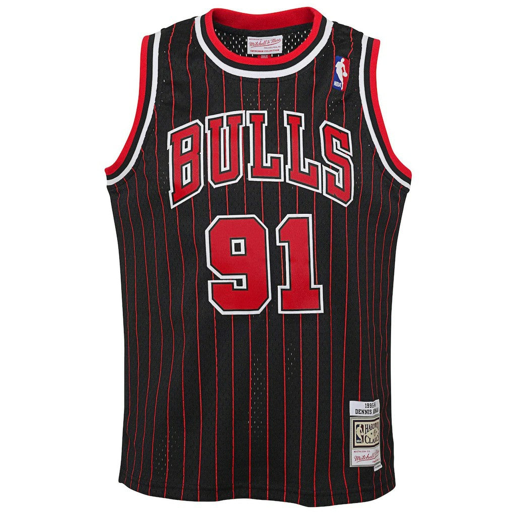NBA Dennis Rodman Chicago Bulls Youth 1995/96 Hardwood Classics Swingman Jersey sale
