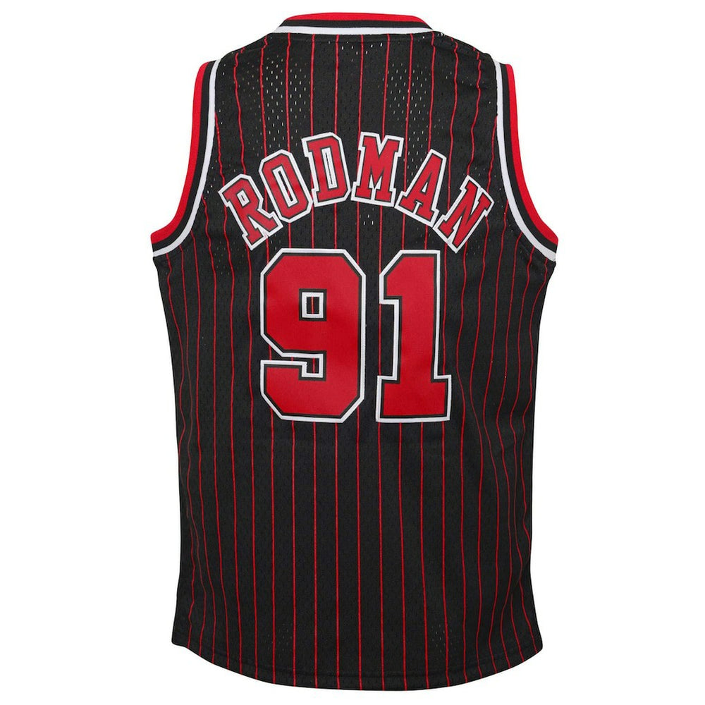 NBA Dennis Rodman Chicago Bulls Youth 1995/96 Hardwood Classics Swingman Jersey sale