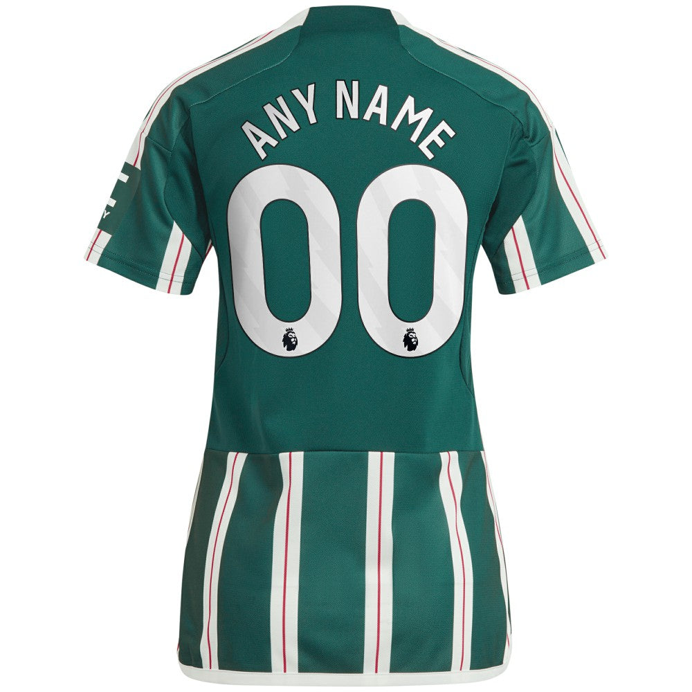 Manchester United Women's 2023/24 Away Replica Custom Jersey - Adidas Green