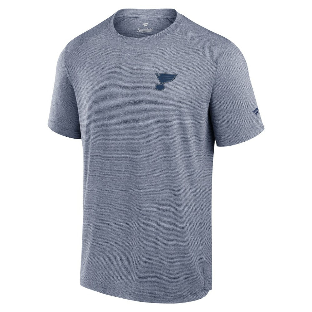 NHL Navy St. Louis Blues Fanatics Front Office Tech T-Shirt