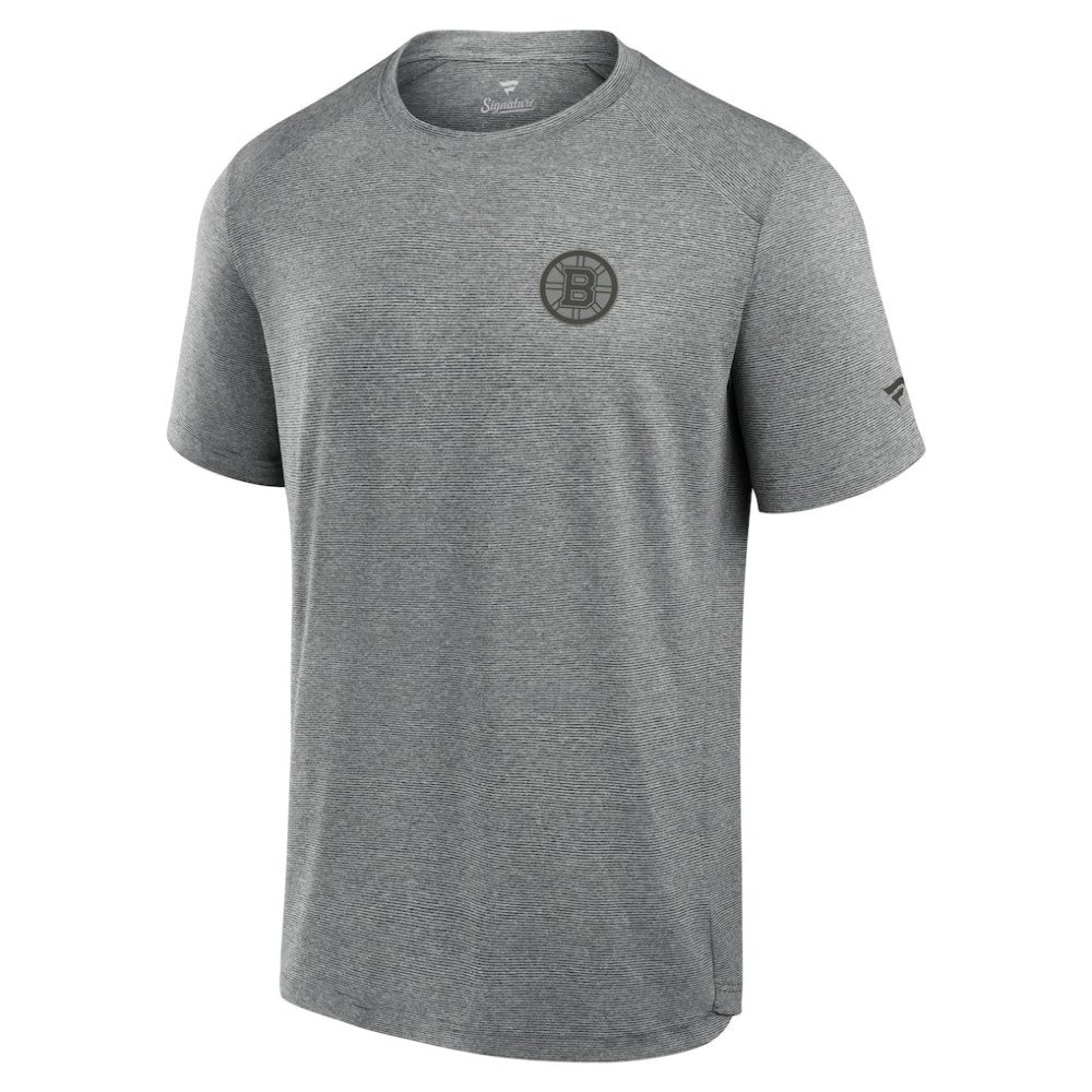 NHL Black Boston Bruins Fanatics Front Office Tech T-Shirt