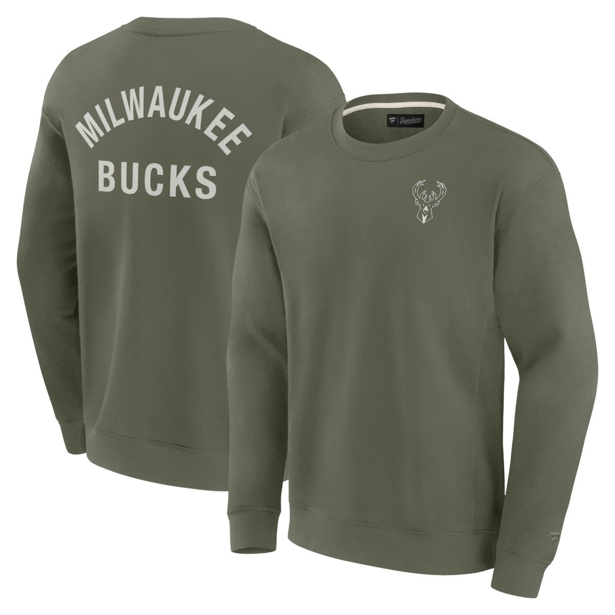 NBA Milwaukee Bucks Unisex Elements Super Soft Fleece Pullover Sweatshirt