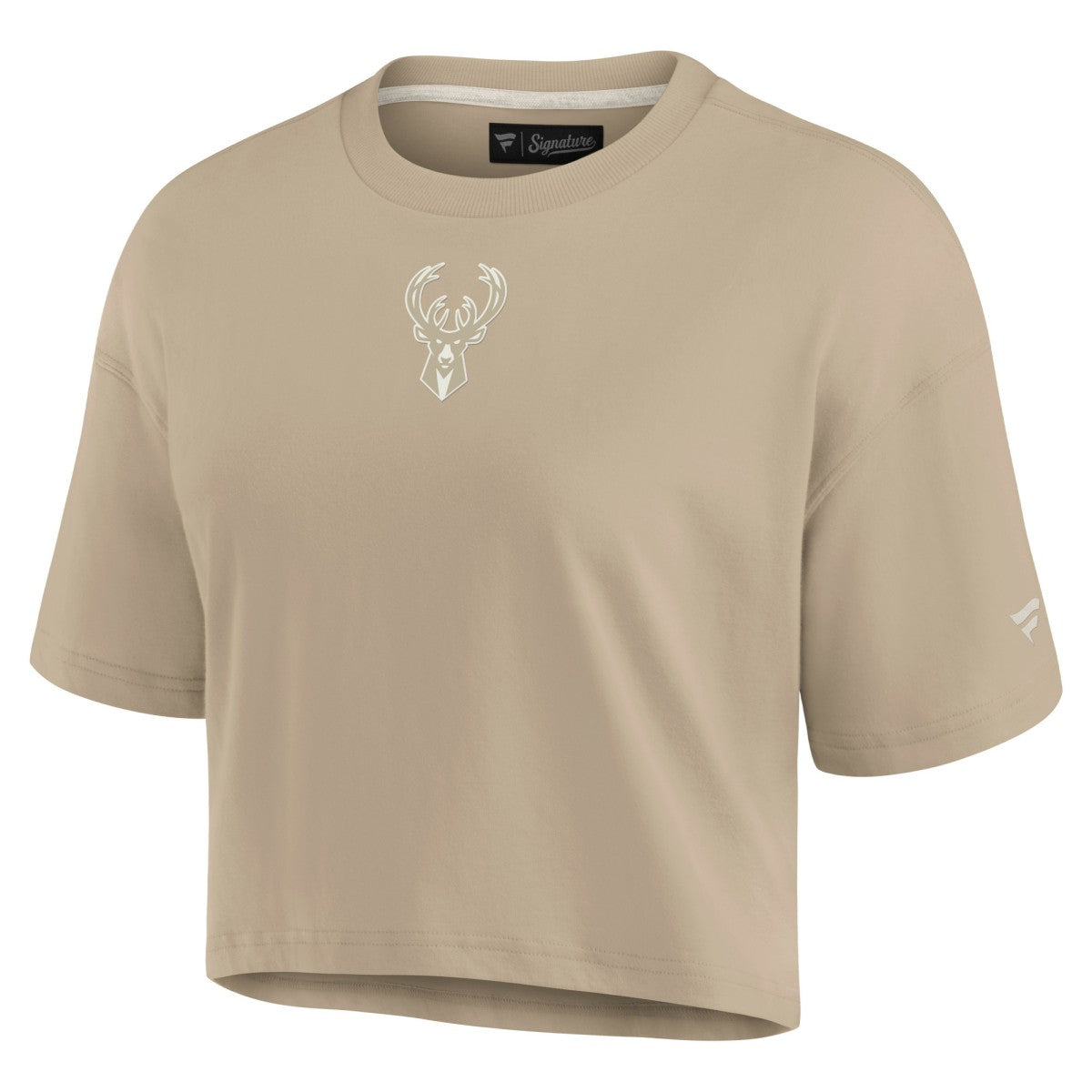 NBA Milwaukee Bucks Women's Elements Super Soft Boxy Cropped T-Shirt