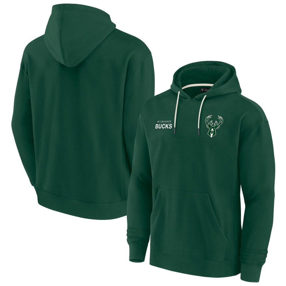 NBA Milwaukee Bucks Unisex Elements Super Soft Fleece Pullover Hoodie