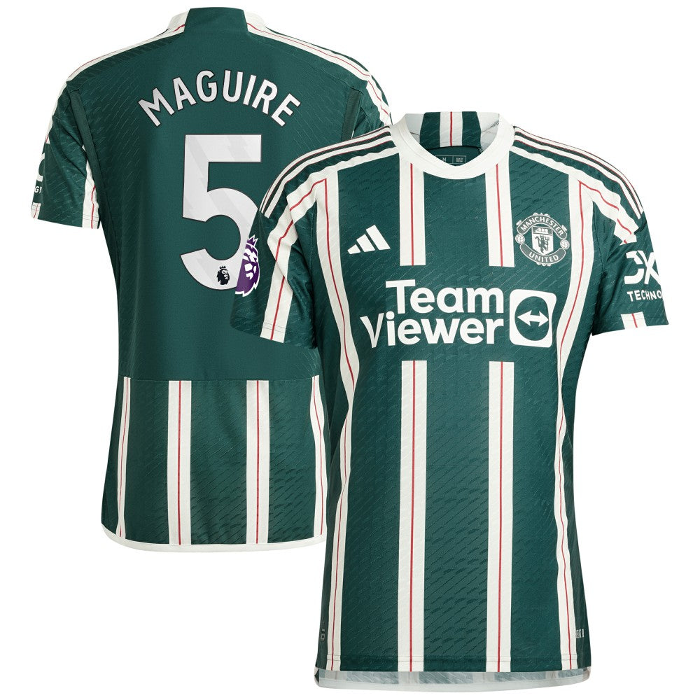 Harry Maguire Manchester United 2023/24 Away Player Jersey - Adidas Green