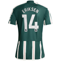Christian Eriksen Manchester United 2023/24 Away Replica Player Jersey - Adidas Green