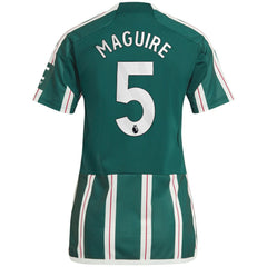 Harry Maguire Manchester United Women's 2023/24 Away Replica Player Jersey - Adidas Green