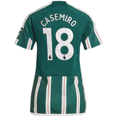 Casemiro Manchester United Women's 2023/24 Away Replica Player Jersey - Adidas Green