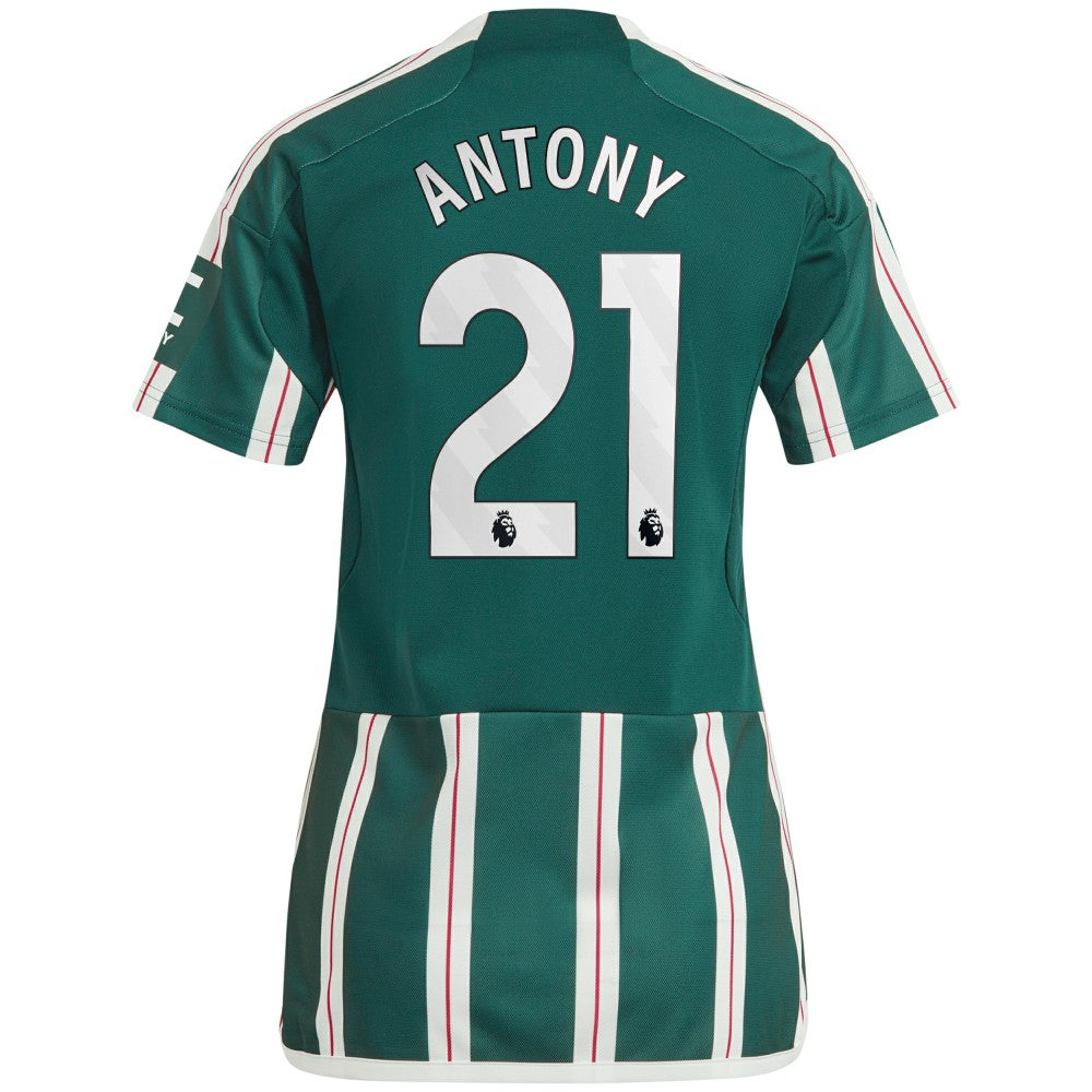 Antony Manchester United Women's 2023/24 Away Replica Player Jersey - Adidas Green