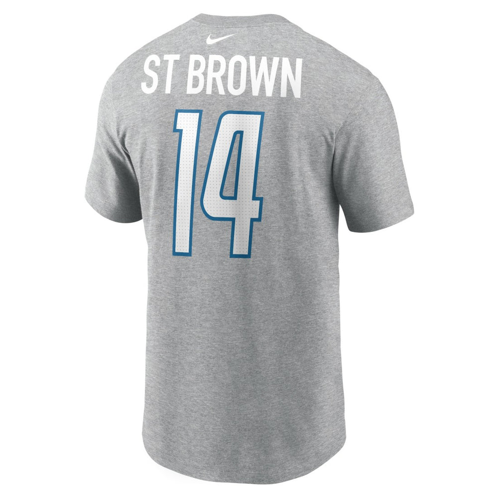 Amon-Ra St. Brown  Player Name & Number T-Shirt - Detroit Lions