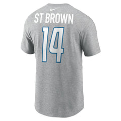 Amon-Ra St. Brown  Player Name & Number T-Shirt - Detroit Lions